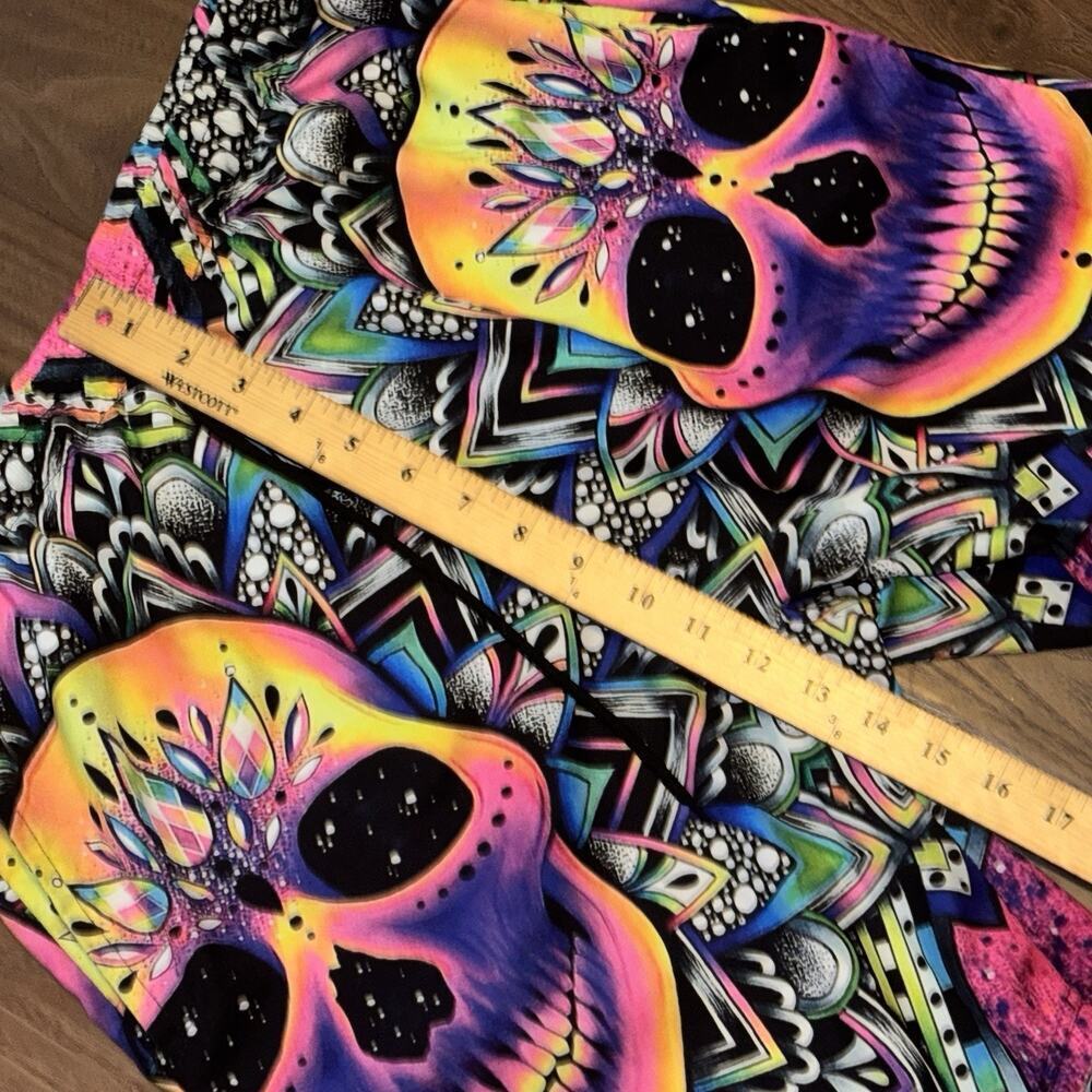 Men’s 3D Print Beach Shorts Colorful Skull Swim Trunks Quick Dry Summer Small - Picture 3 of 6
